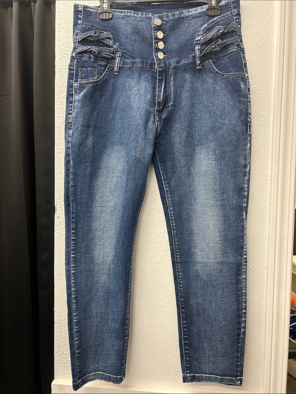 High-Rise Slim Fit ladies Jeans - Blue